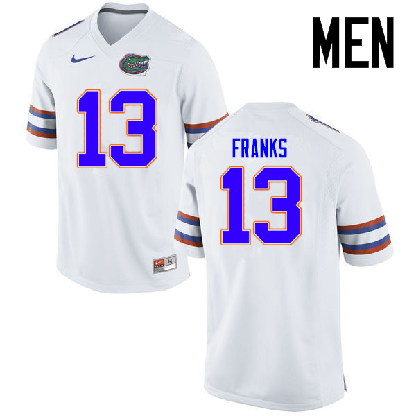 Men Florida Gators #13 Feleipe Franks College Football Jerseys Sale-White